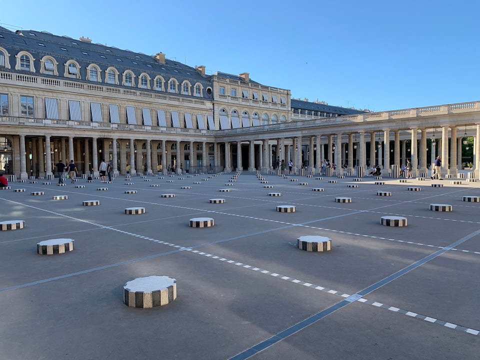 Le jardin du Palais-Royal, à Paris