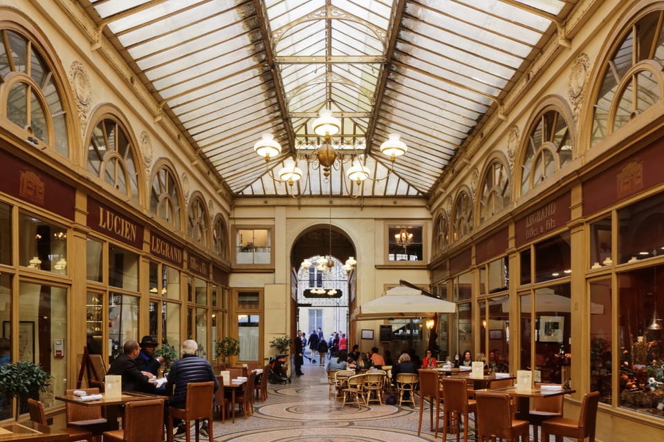 La galerie Vivienne sous sa verrière