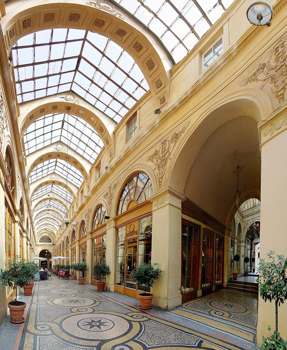 Un détail de la galerie Vivienne
